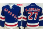 Women New York Rangers #27 Ryan Mcdonagh Blue Hockey Jersey