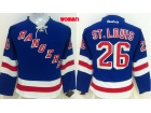 Women New York Rangers #26 Martin St.Louis Blue Hockey Jersey