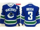 Women Vancouver Canucks #3 Kevin Bieksa Blue Hockey Jersey