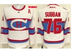 Women Montreal Canadiens #76 PK Subban White Hockey Jersey