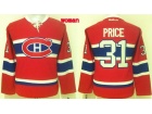 Women Montreal Canadiens #31 Carey Price Red Hockey Jersey