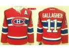 Women Montreal Canadiens #11 Brendan Gallagher Red Hockey Jersey