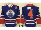 Youth Edmonton Oilers #4 Taylor Hall Blue Hockey Jersey