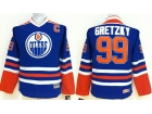 Youth Edmonton Oilers #99 Wayne Gretzky Blue Hockey Jersey