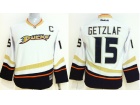 Youth Anaheim Ducks #15 Ryan Getzlaf White Hockey Jersey