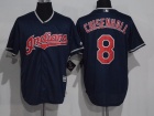 Cleveland Indians #8 Lonnie Chisenhall Blue Cool Base Jersey