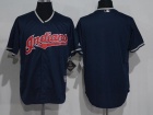 Cleveland Indians Blank Blue Cool Base Jersey