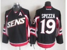 Ottawa Senators #19 Jason Spezza Black CCM Throwback Hockey Jerseys