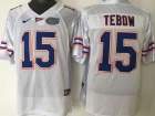 Youth Florida Gators #15 Tim Tebow White Football Jerseys