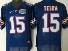 Youth Florida Gators #15 Tim Tebow Blue Football Jerseys