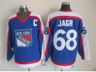 New York Rangers #68 Jaromir Jagr Blue New Style CCM Throwback Jerseys