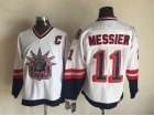 New York Rangers #11 Mark Messier White Statue of Liberty CCM Hockey Jerseys