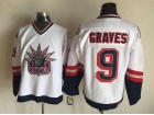 New York Rangers #9 Adam Graves White Statue of Liberty CCM Hockey Jerseys