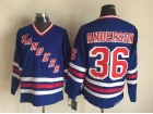 New York Rangers #36 Glenn Anderson Blue CCM Hockey Jerseys