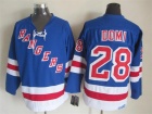 New York Rangers #28 Tie Domi Blue CCM Hockey Jerseys