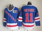 New York Rangers #11 Mark Messier Blue 75th Patch CCM Hockey Jerseys