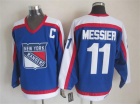 New York Rangers #11 Mark Messier Blue New Style CCM Hockey Jerseys