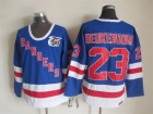 New York Rangers #23 Jeff Beukeboom Blue 75th Patch CCM Hockey Jerseys