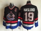 Vancouver Canucks #19 Markus Naslund Black Throwback Vintage CCM Jersey