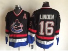 Vancouver Canucks #16 Trevor Linden Black Throwback Vintage CCM Jersey