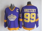 Los Angeles Kings #99 Wayne Gretzky Purple Hockey Jerseys