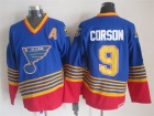 St.Louis Blues #9 Shayne Corson Blue CCM Vintage Hockey Jerseys