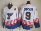 St.Louis Blues #9 Shayne Corson White CCM Vintage Hockey Jerseys