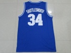 Movie Lincoln #34 Jesus Shuttlesworth Ray Allen Blue Basketball Jerseys