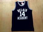 BEL-AIR Academy #14 Will Smith Black Movie Basketball Jerseys