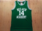 BEL-AIR Academy #14 Will Smith Green Movie Basketball Jerseys