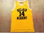 BEL-AIR Academy #14 Will Smith Yellow Movie Basketball Jerseys