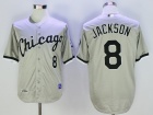 Chicago White Sox #8 Bo Jackson Gray Throwback Jerseys