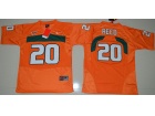 Youth Miami Hurricanes #20 Ed Reed Orange College Football Jersey