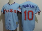 Texas Rangers #10 Jim Sundberg Baby Blue Throwback 1982 Jersey