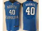 2016 North Carolina Tar Heels #40 Harrison Barnes Blue College Basketball Jersey