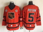 New York Islanders #5 Denis Potvin Orange All Star Jersey