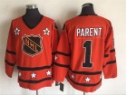 Philadelphia Flyers #1 Bernie Parent Orange All Star Hockey Jersey