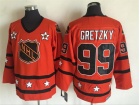 New York Rangers #99 Wayne Gretzky Orange All Star Hockey Jerseys