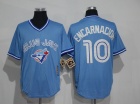 Toronto Blue Jays #10 Edwin Encarnacion Baby Blue Throwback Baseball Jersey