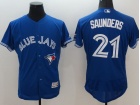 Toronto Blue Jays #21 Michael Saunders Blue Flexbase Jerseys