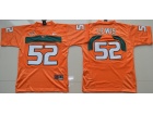 Youth Miami Hurricanes #52 Ray Lewis Orange College Football Jersey