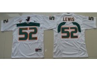 Youth Miami Hurricanes #52 Ray Lewis White College Football Jersey