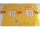 Tampa Bay Buccaneers #40 Mike Alstott Yellow Throwback Jersey