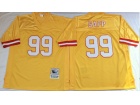 Tampa Bay Buccaneers #99 Warren Sapp Yellow Throwback Jersey