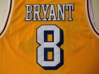 Los Angeles Lakers #8 Kobe Bryant Yellow Stitched 1996-97 Hardwood Classic Basketball Jersey