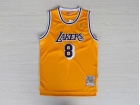 Los Angeles Lakers #8 Kobe Bryant New Style Yellow Stitched Hardwood Classic Basketball Jersey