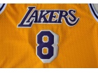 Los Angeles Lakers #8 Kobe Bryant New Style Yellow Stitched Hardwood Classic Basketball Jersey