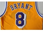 Los Angeles Lakers #8 Kobe Bryant New Style Yellow Stitched Hardwood Classic Basketball Jersey