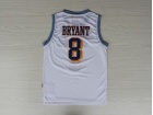 Los Angeles Lakers #8 Kobe Bryant White Stitched 1996-97 Hardwood Classic Basketball Jersey