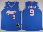 Sacramento Kings #9 Rajon Rondo Blue HWC Night Stitched Basketball Jerseys